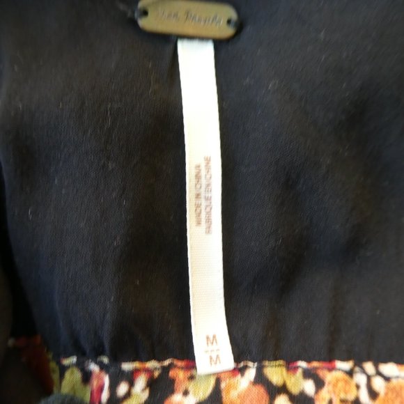 Free People Maxi Dress Tiered Braided Straps Criss Cross Back Attached Waist Tie - Picture 7 of 10